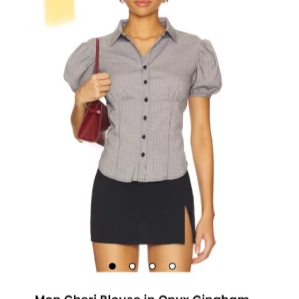 NWT Lioness Gray Button Down Shirt